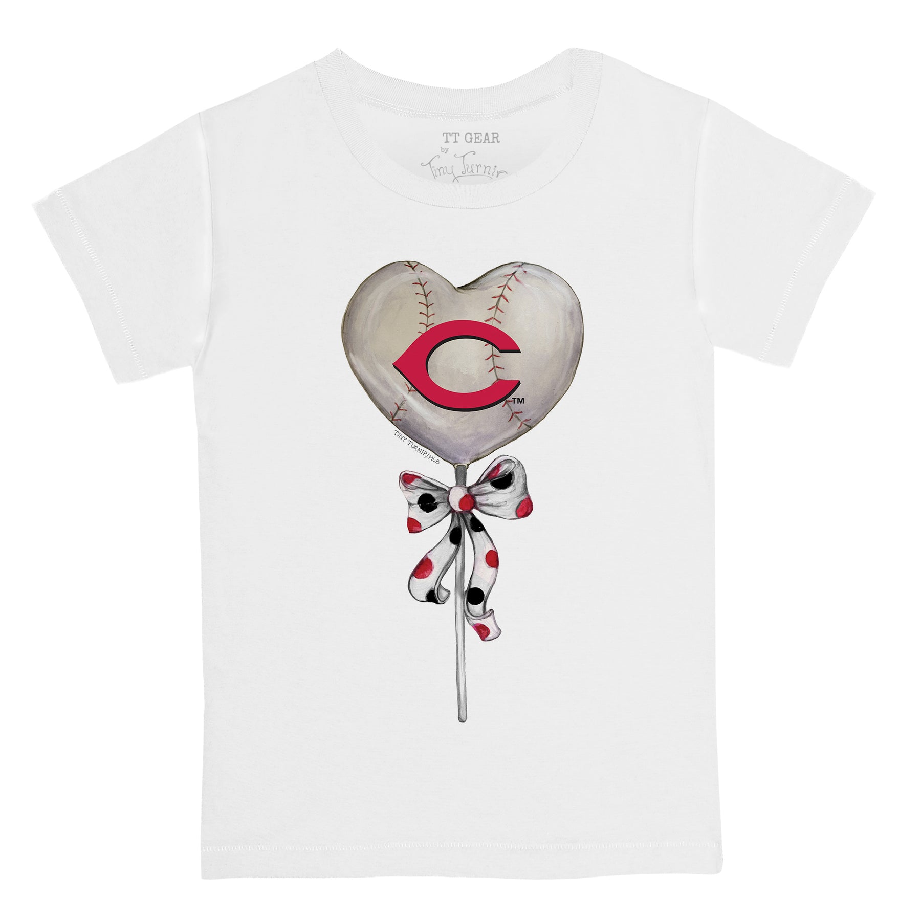 Cincinnati Reds Heart Lolly Tee Shirt