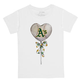 Oakland Athletics Heart Lolly Tee Shirt