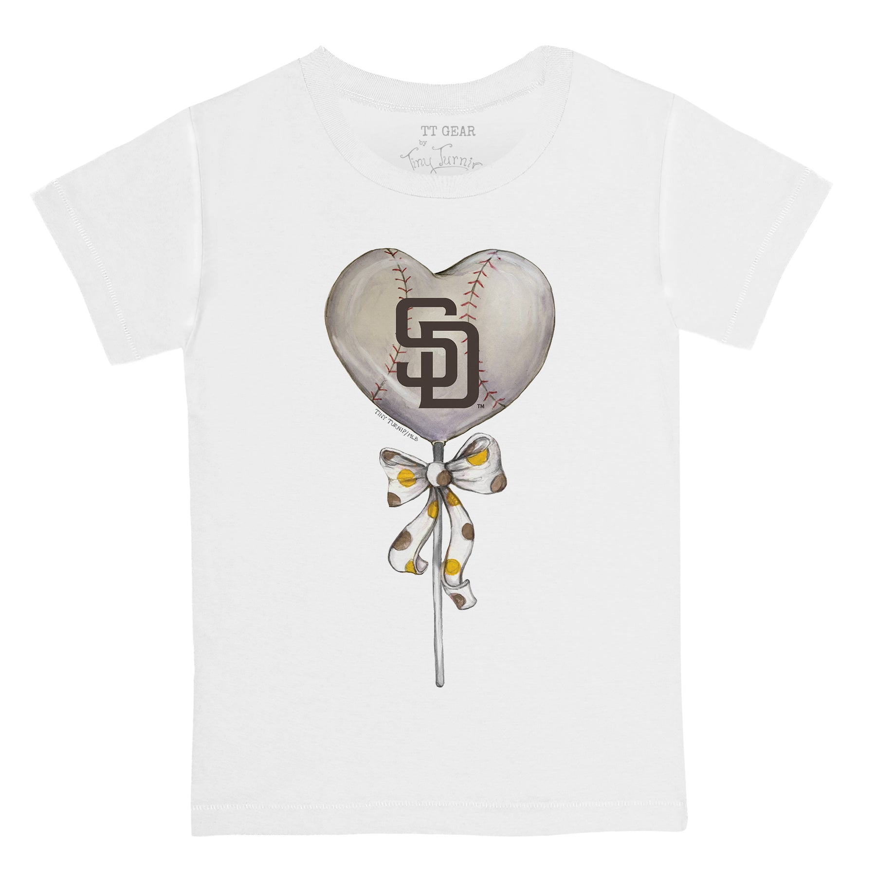 Lids San Diego Padres Tiny Turnip Youth TT Rex T-Shirt - White