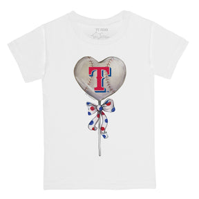 Texas Rangers Heart Lolly Tee Shirt
