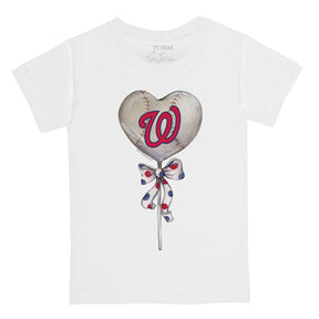 Washington Nationals Heart Lolly Tee Shirt