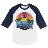 Detroit Tigers Spring Training 2023 3/4 Navy Blue Sleeve Raglan