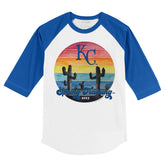 Kansas City Royals Spring Training 2023 3/4 Royal Blue Sleeve Raglan
