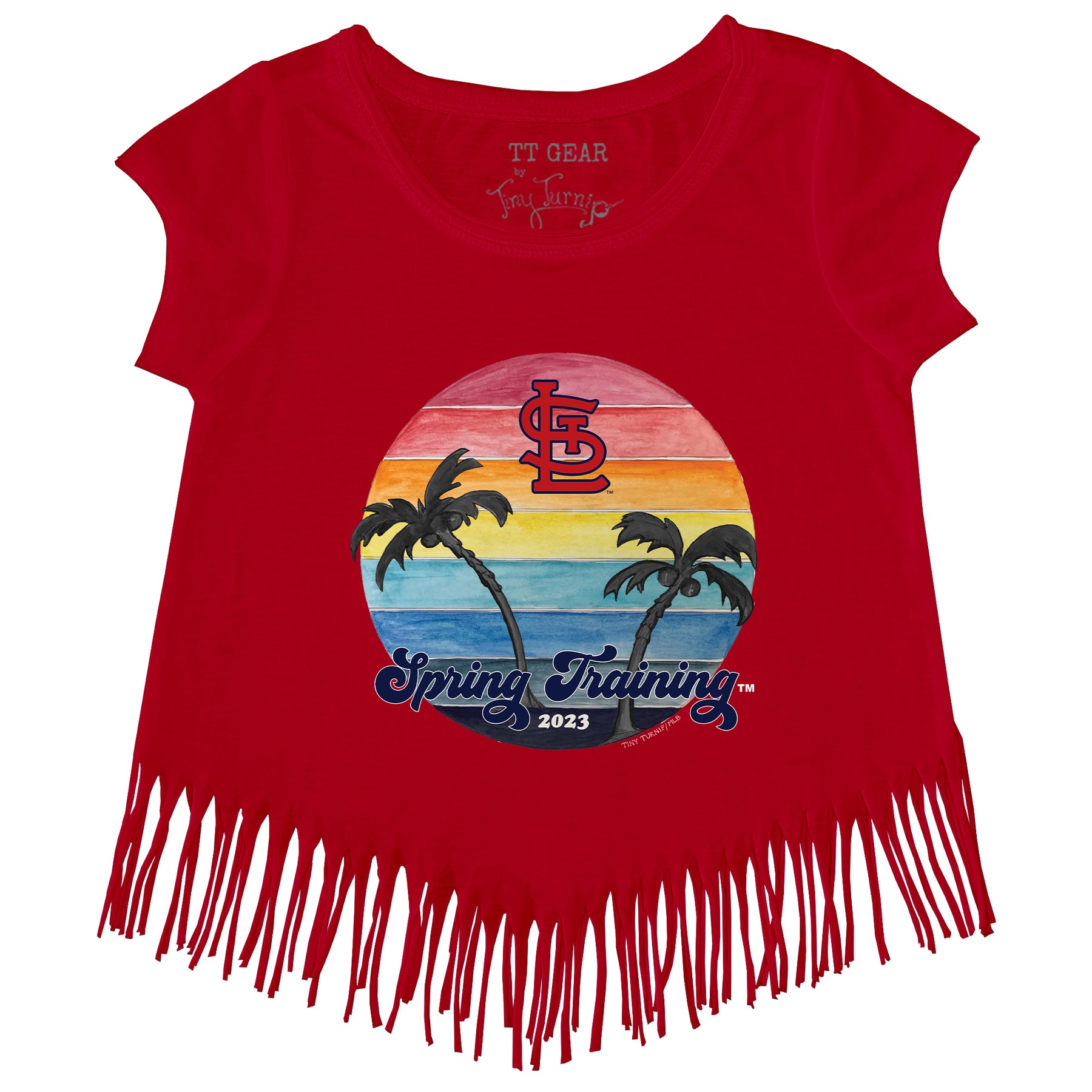 St. Louis Cardinals Spring Training 2023 Fringe Tee 5T / Red