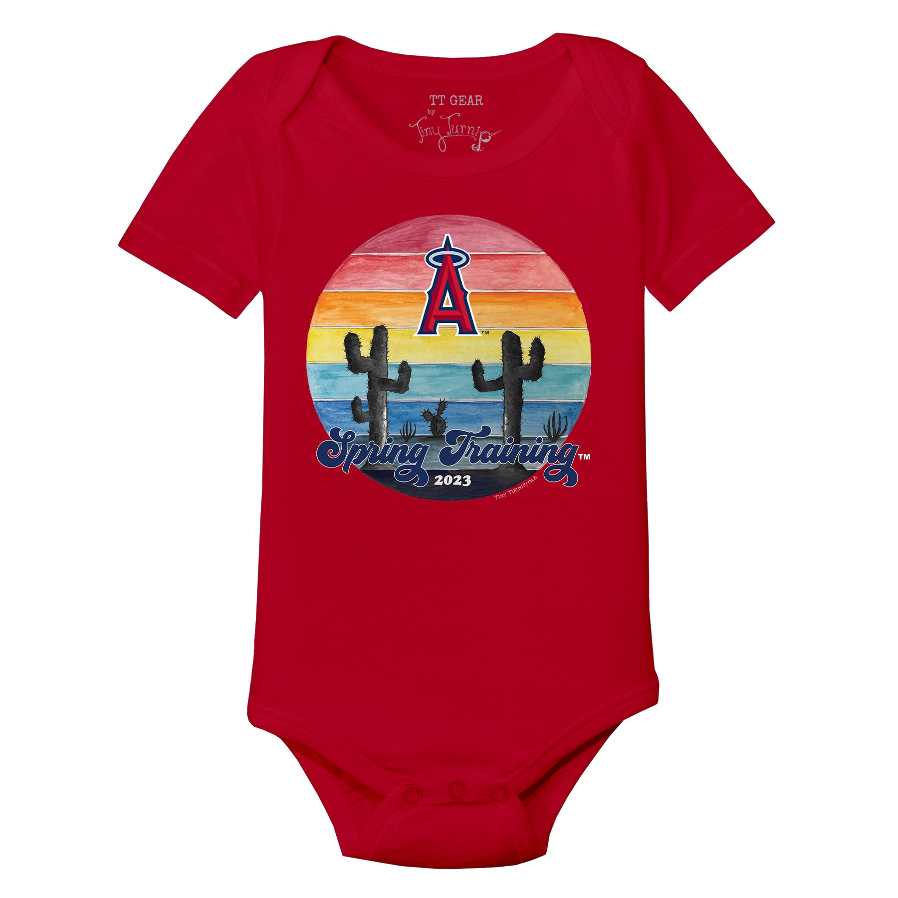 Los Angeles Angels Spring Training 2023 Short Sleeve Snapper 24M / Red