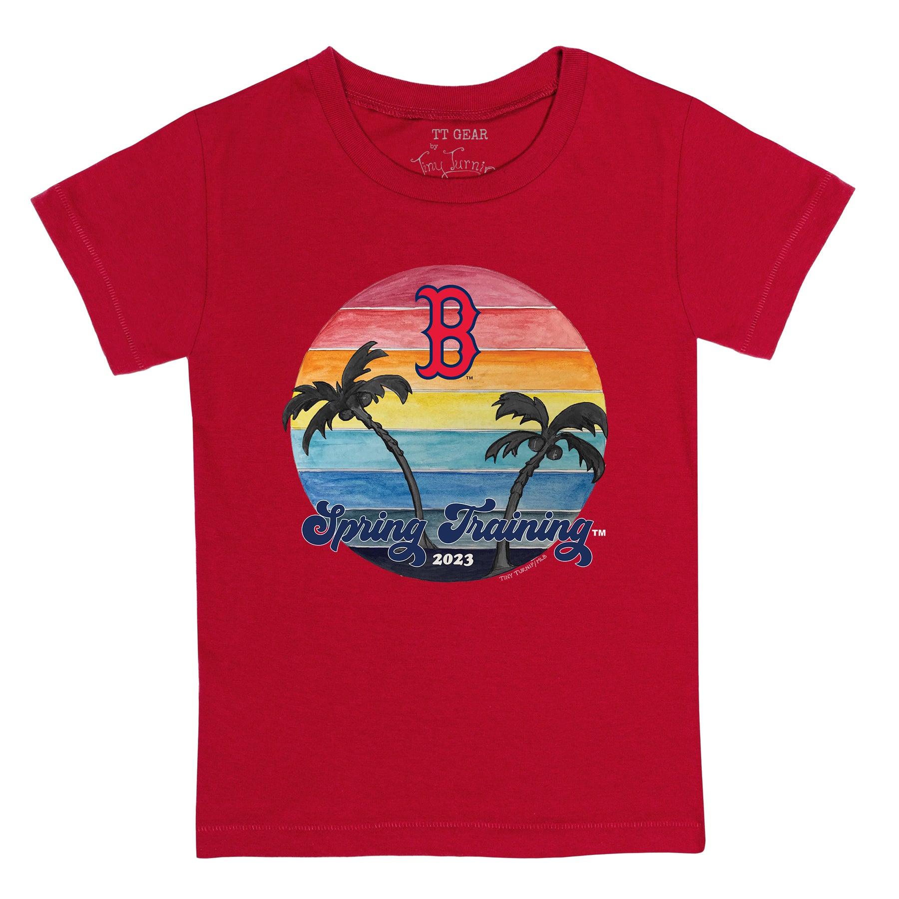 Tiny Turnip Boston Red Sox Girl Teddy Tee Shirt Women's XL / Red