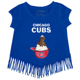 Chicago Cubs Sundae Helmet Fringe Tee