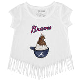 Atlanta Braves Sundae Helmet Fringe Tee