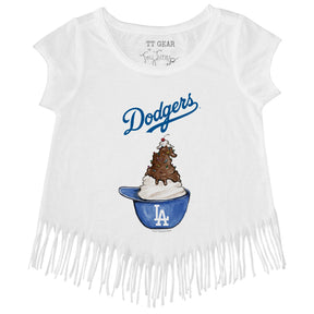 Los Angeles Dodgers Sundae Helmet Fringe Tee