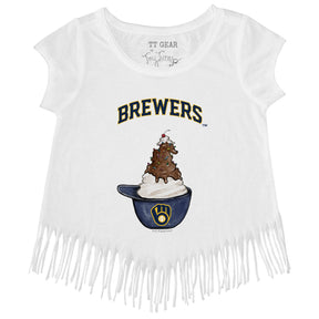 Milwaukee Brewers  Sundae Helmet Fringe Tee