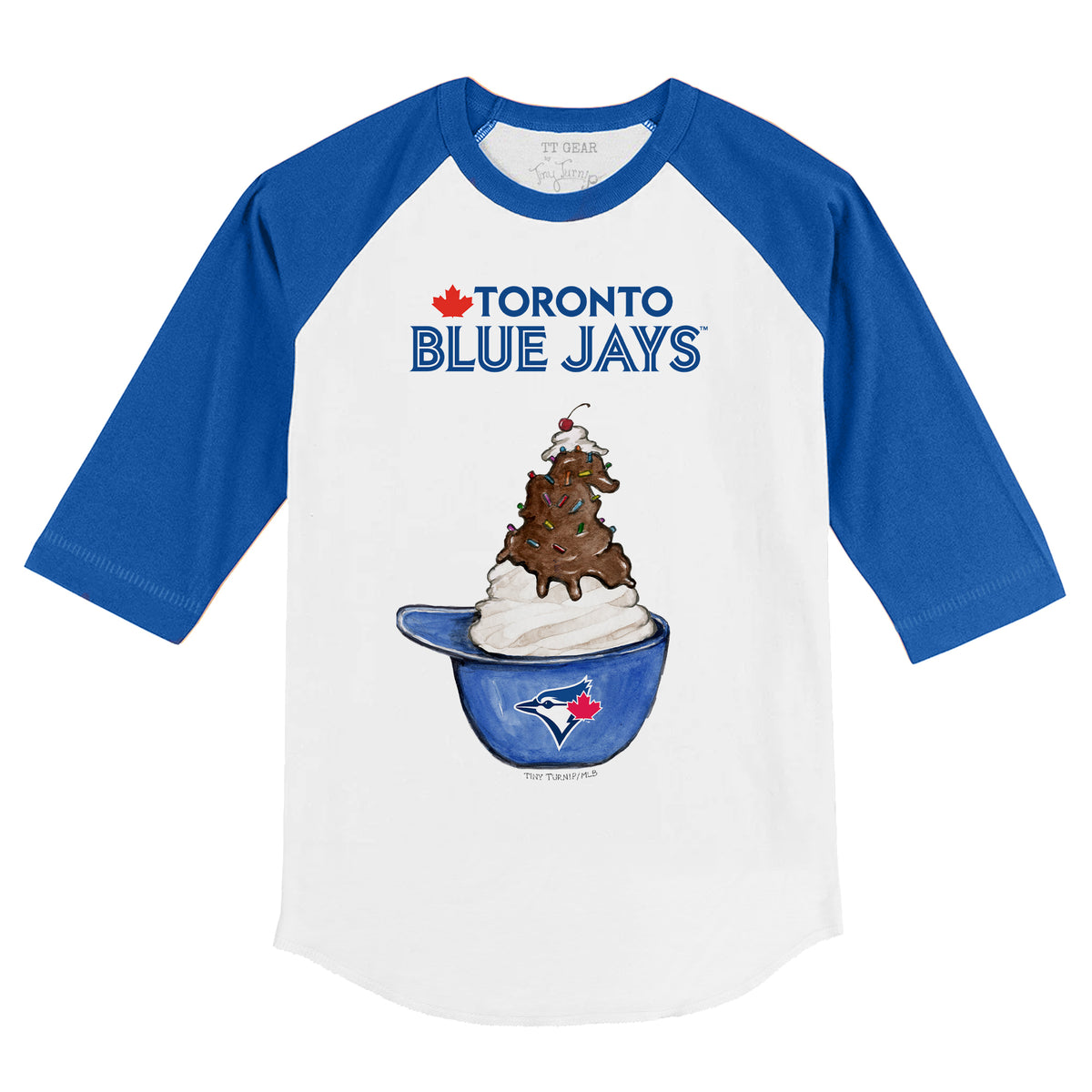 Toronto Blue Jays Sundae Helmet 3/4 Royal Blue Sleeve Raglan