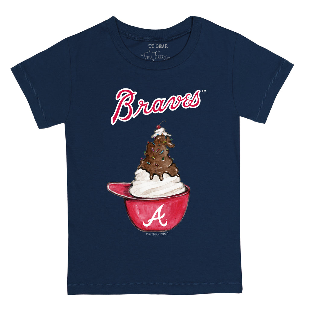 Lids Atlanta Braves Tiny Turnip Toddler State Outline 3/4-Sleeve