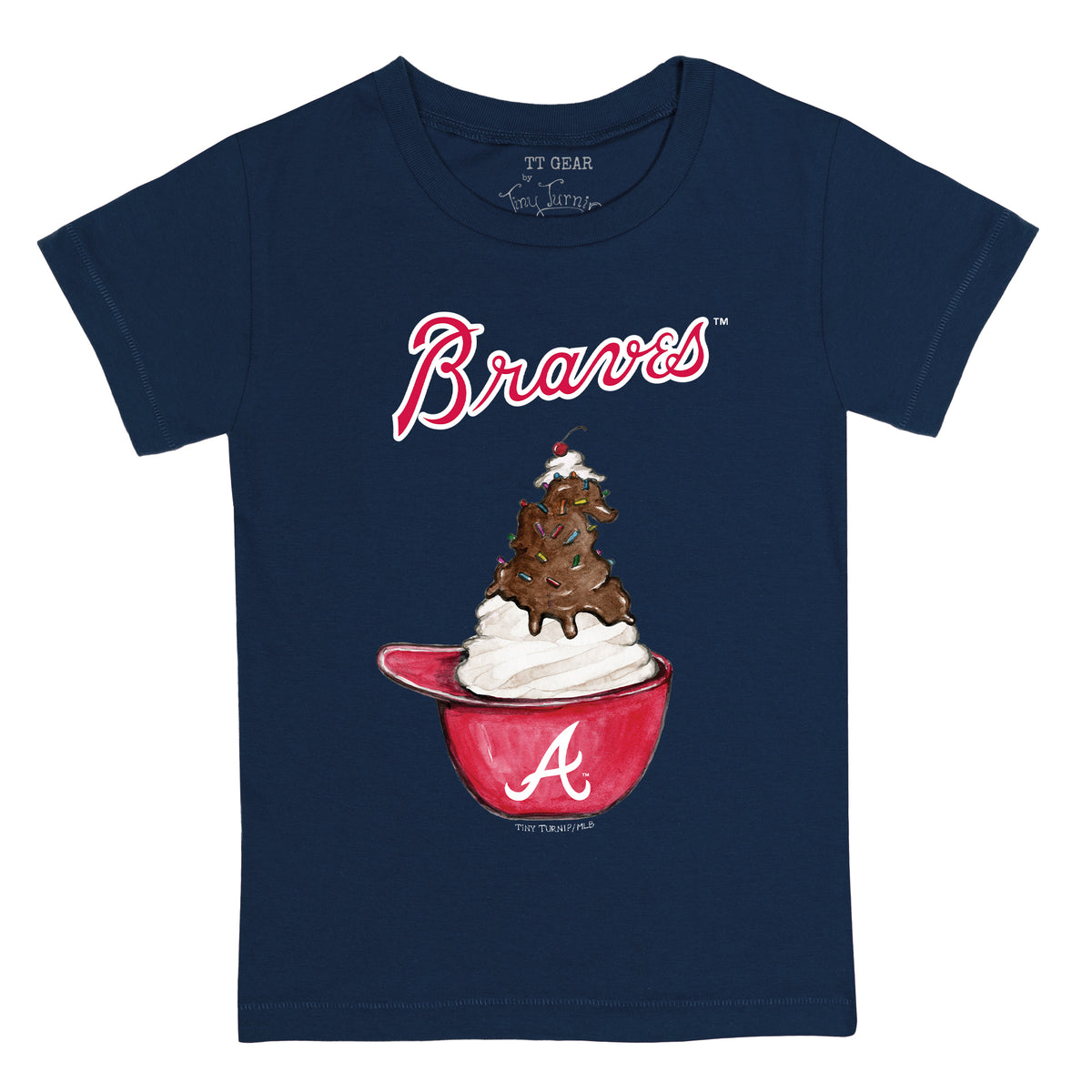 Atlanta Braves Sundae Helmet Tee Shirt