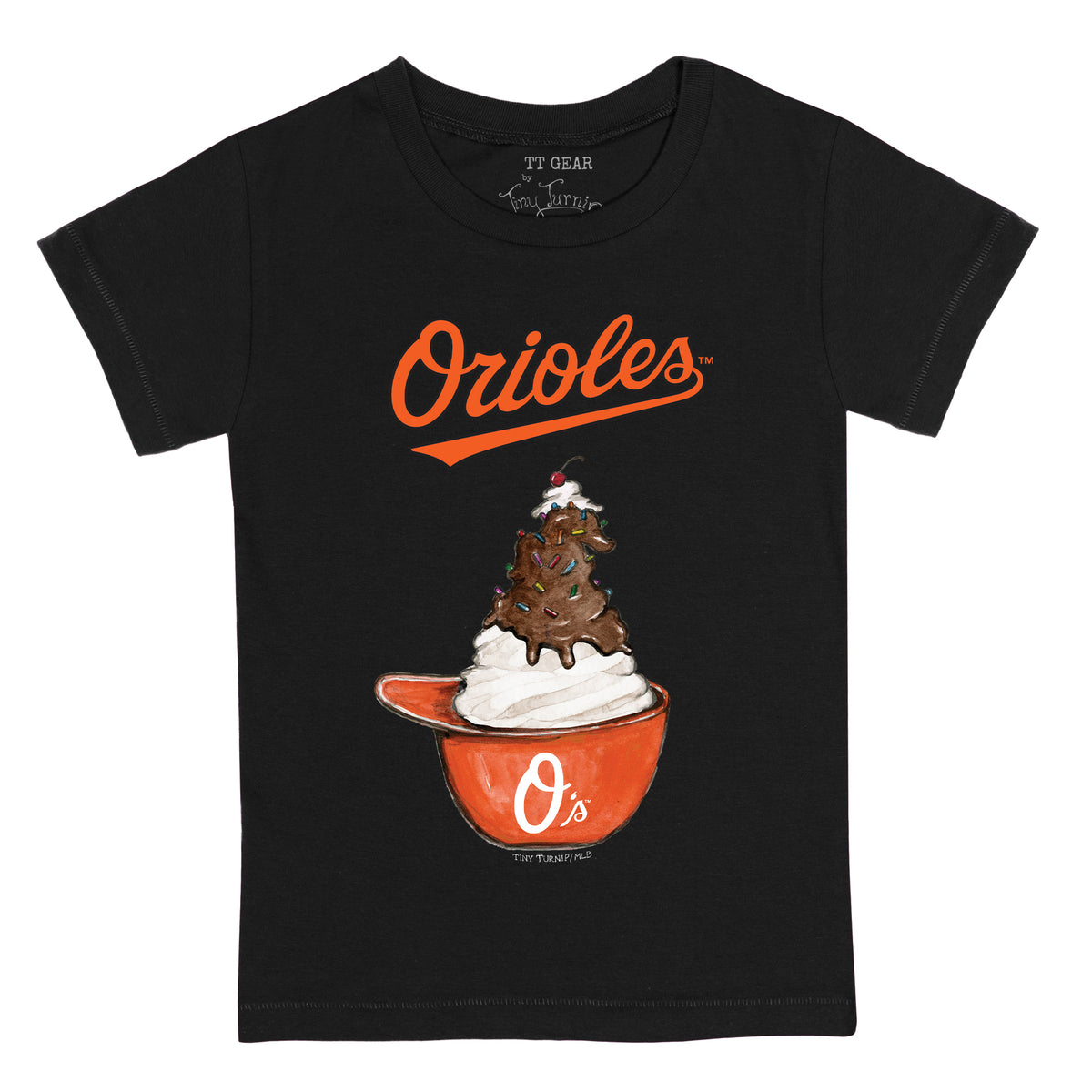 Baltimore Orioles Sundae Helmet Tee Shirt