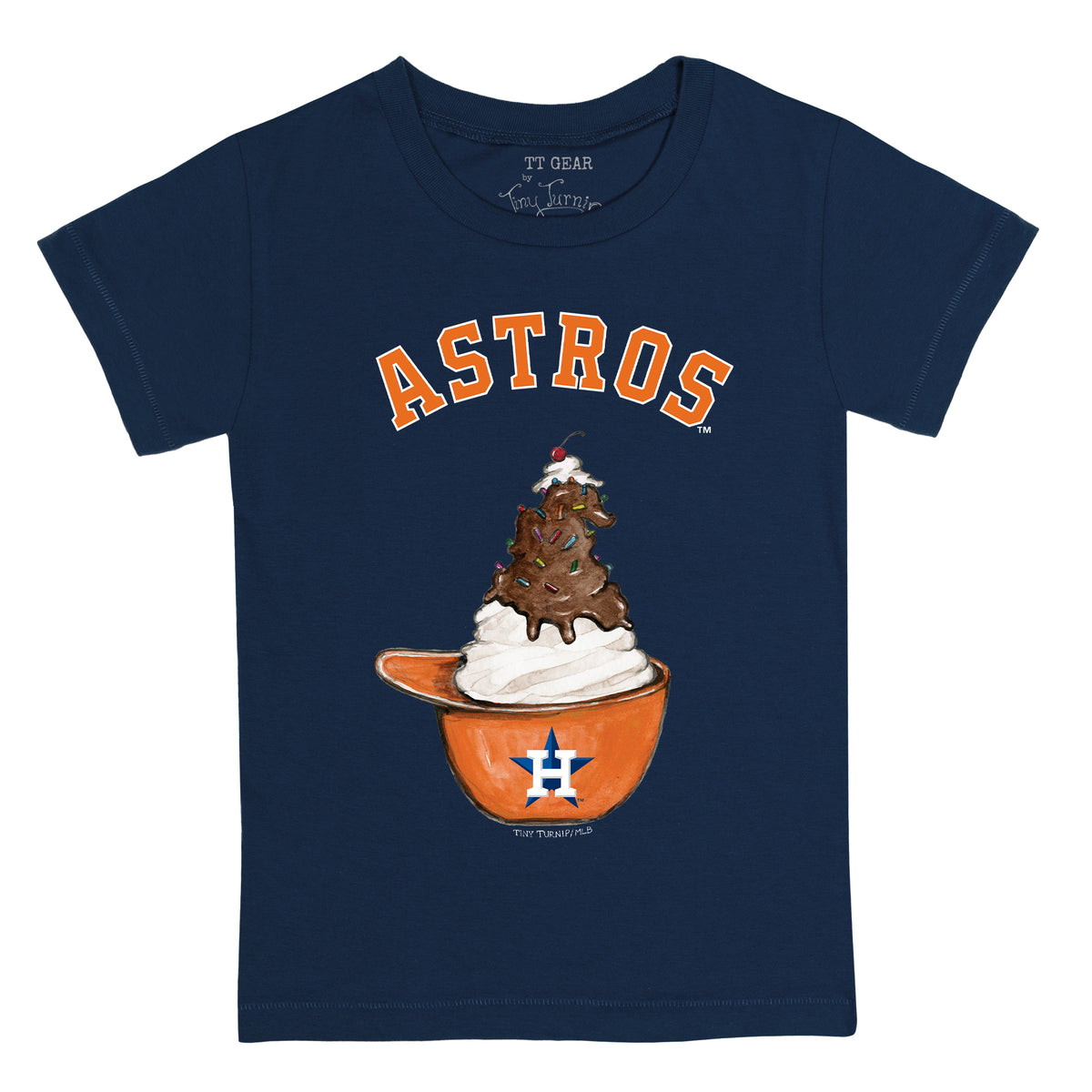 Houston Astros Sundae Helmet Tee Shirt
