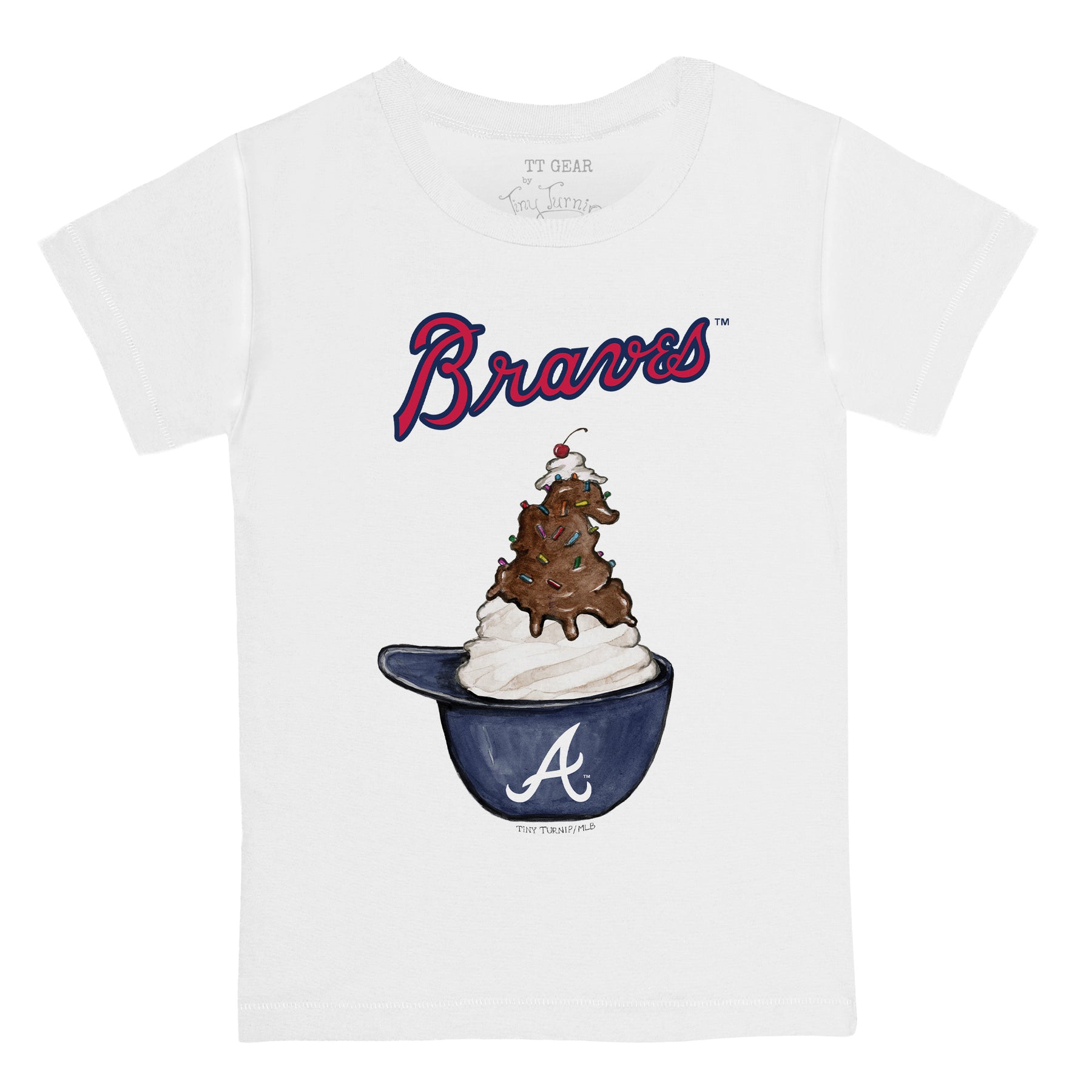 Atlanta Braves Sundae Helmet Tee Shirt