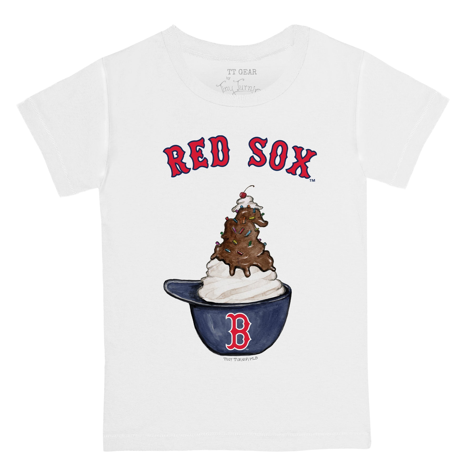 Youth Tiny Turnip White Boston Red Sox Diamond Cross Bats T-Shirt Size: Large