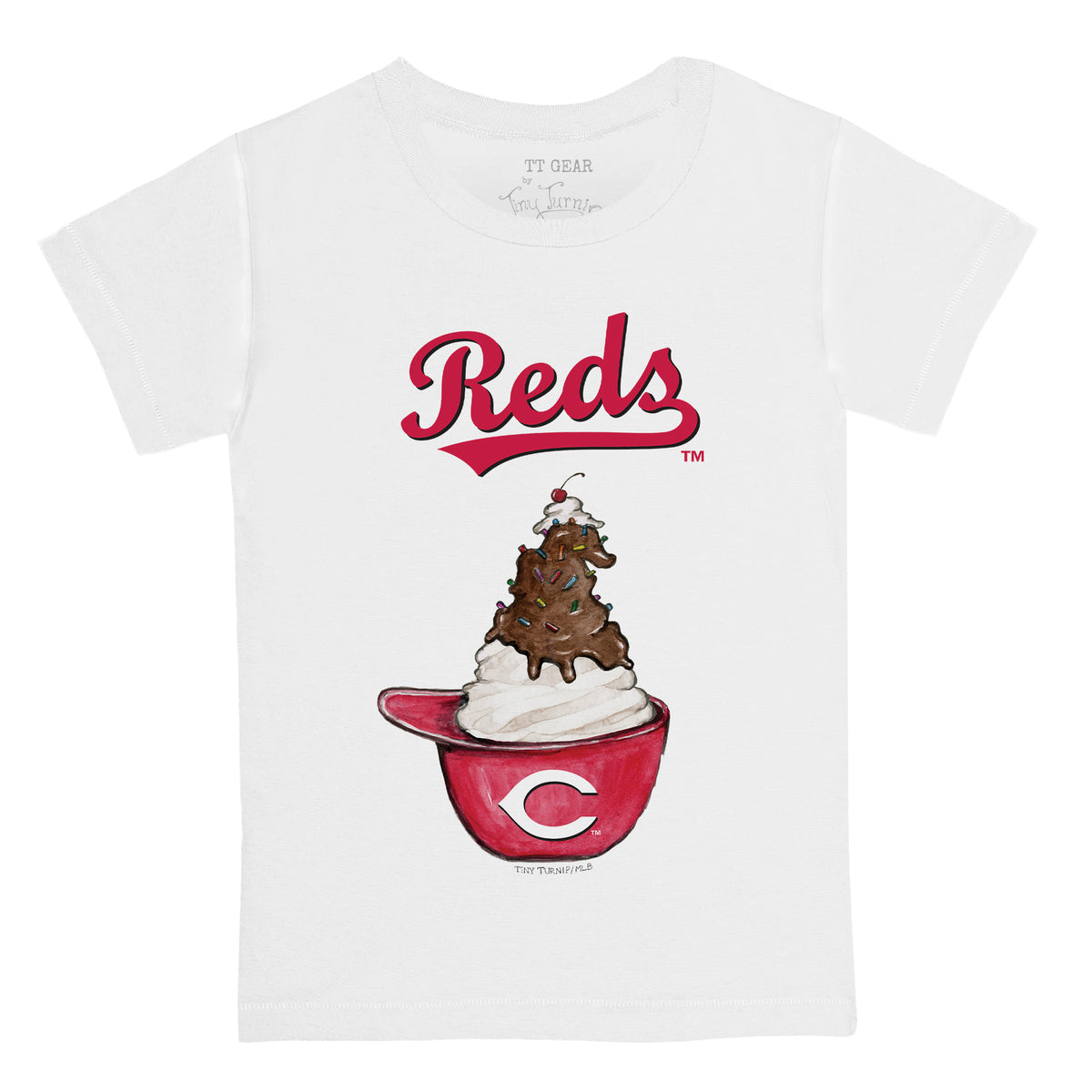 Cincinnati Reds Sundae Helmet Tee Shirt