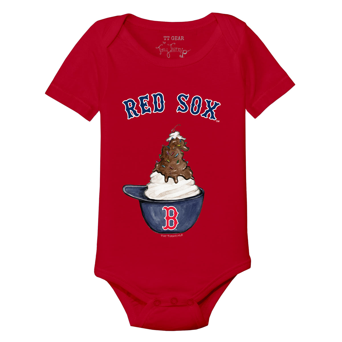 Boston Red Sox Sundae Helmet Short Sleeve Snapper