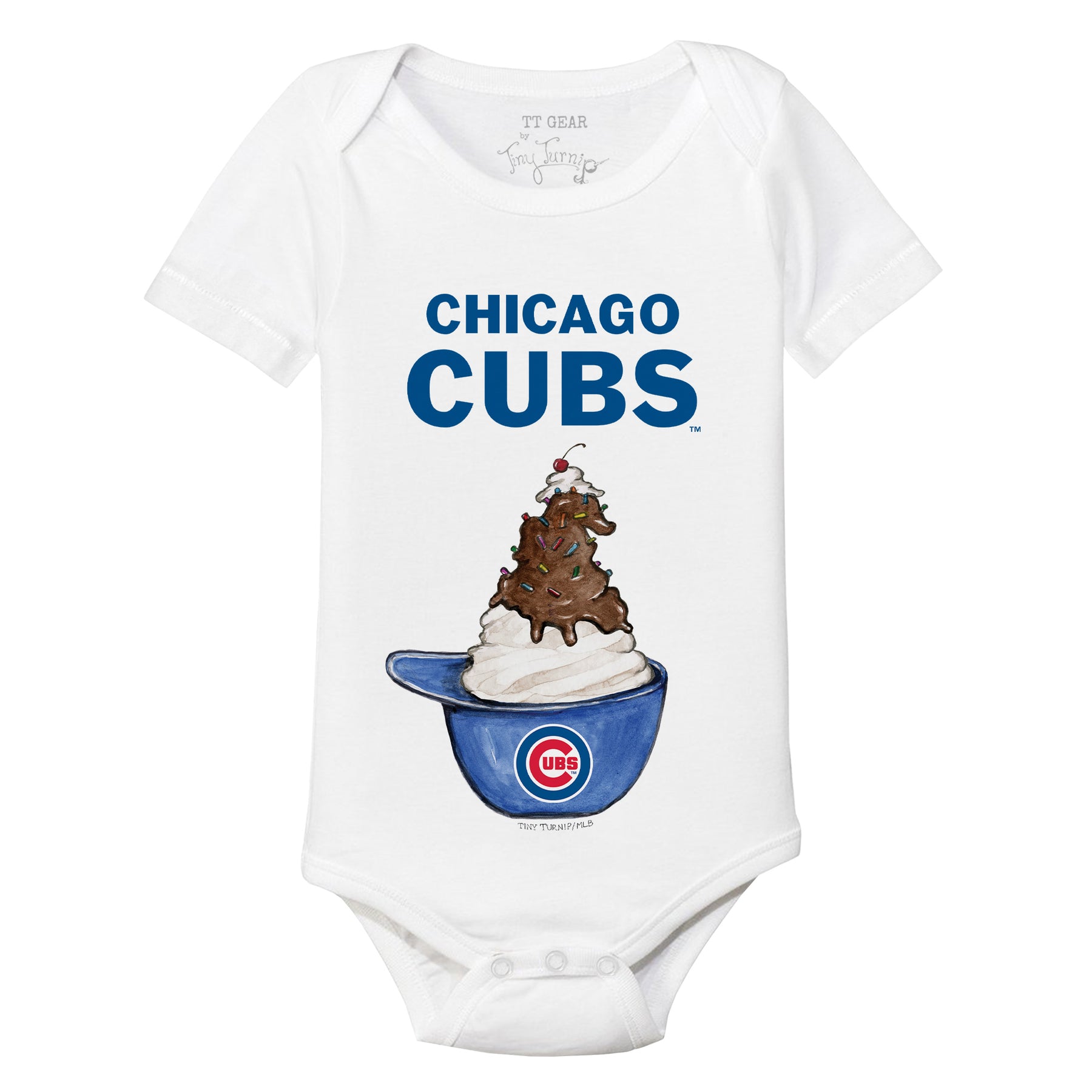 Chicago Cubs Sundae Helmet Short Sleeve Snapper