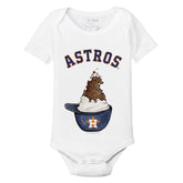Houston Astros Sundae Helmet Short Sleeve Snapper - Tiny Turnip