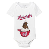 Washington Nationals Sundae Helmet Short Sleeve Snapper - Tiny Turnip