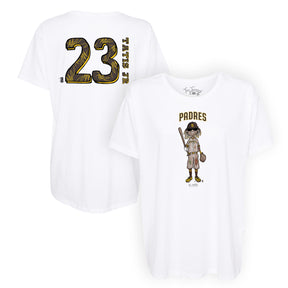 Women's Tiny Turnip Gold San Diego Padres Astronaut T-Shirt Size: Large