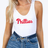 Philadelphia Phillies Team Spirit White Ribbed Bodysuit