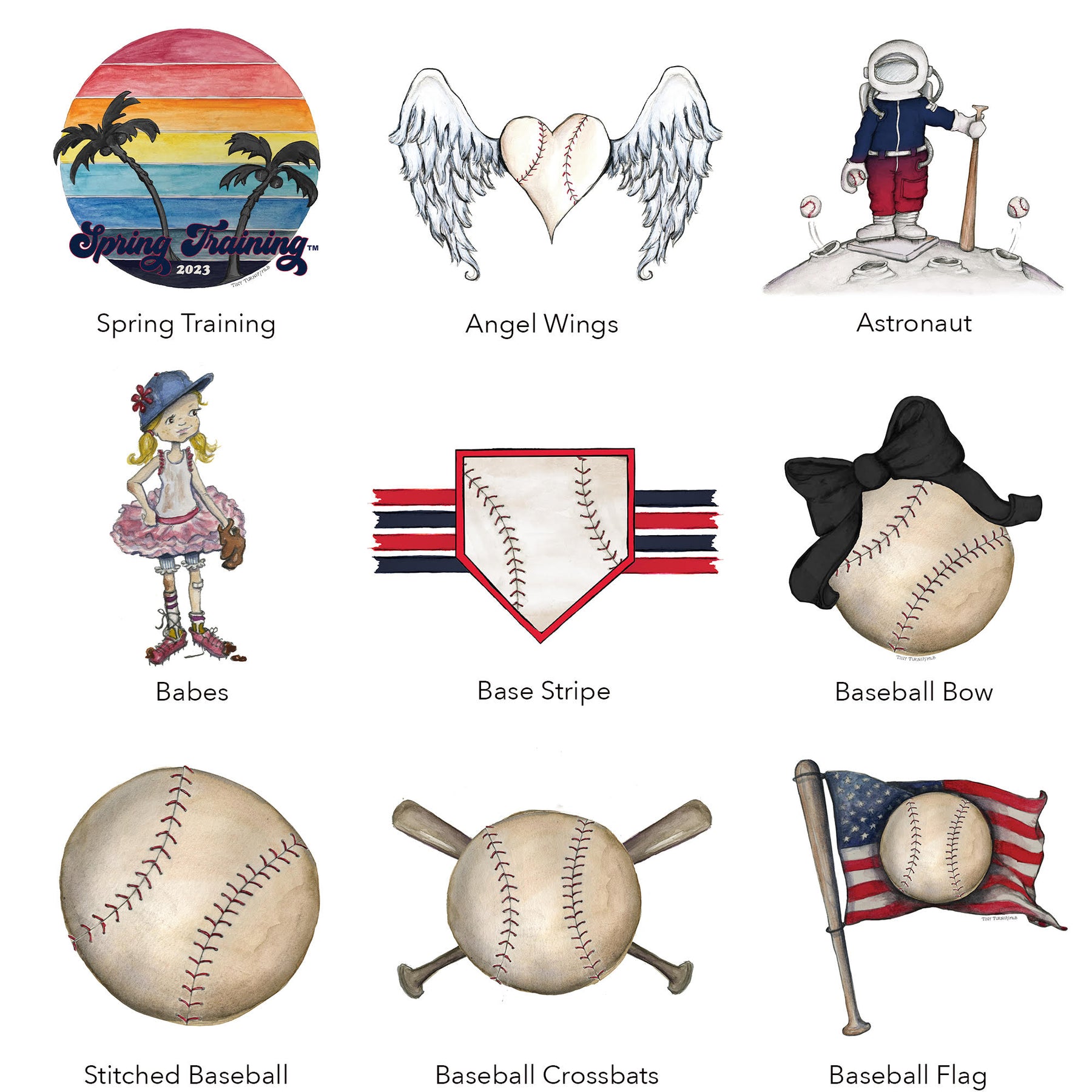 Infant Tiny Turnip White Texas Rangers Baseball Tear T-Shirt