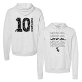 Chicago White Sox Yoan Moncada Stacked Unisex Heather Gray Pullover Hoodie