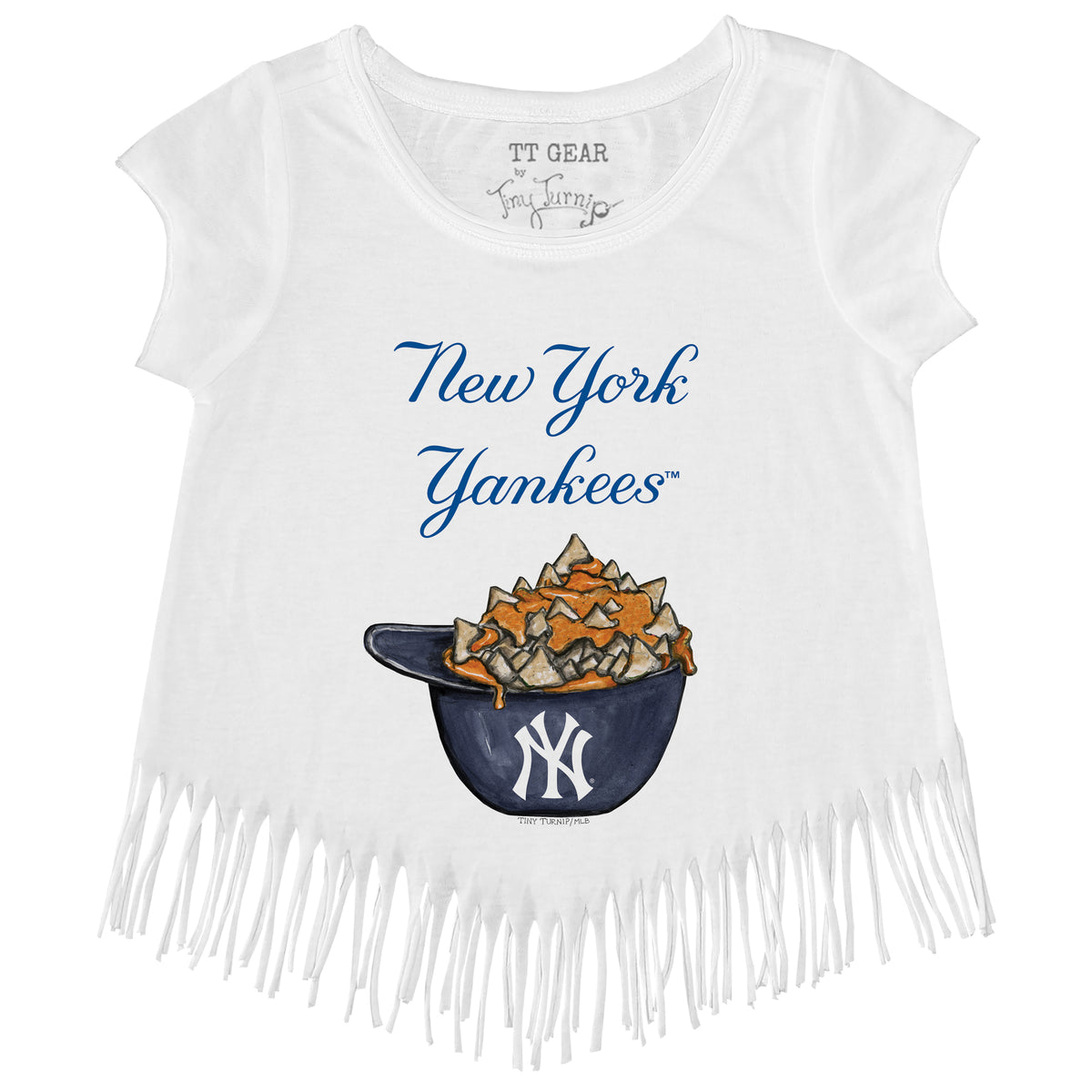 New York Yankees Nacho Helmet Fringe Tee