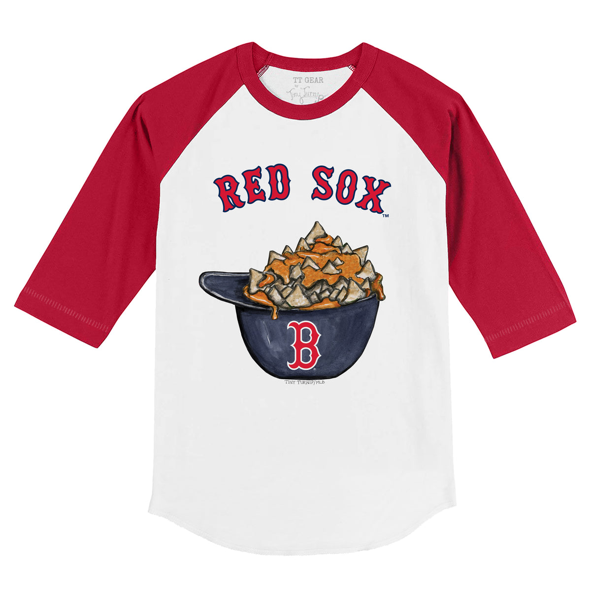 Boston Red Sox Nacho Helmet 3/4 Red Sleeve Raglan