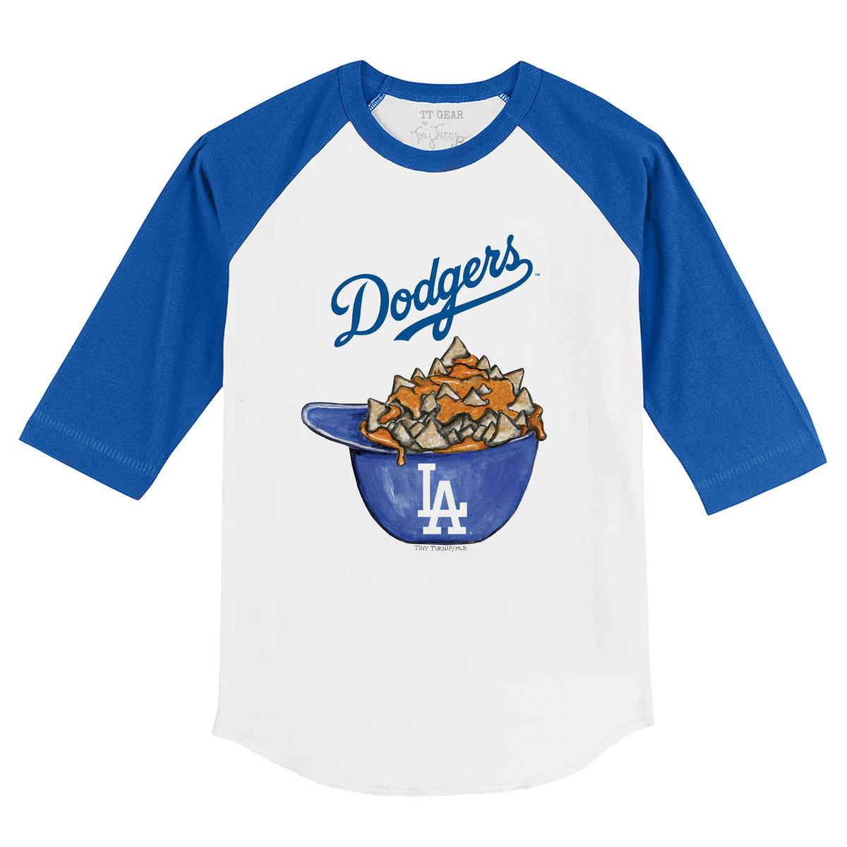 Los Angeles Dodgers Nacho Helmet 3/4 Royal Blue Sleeve Raglan