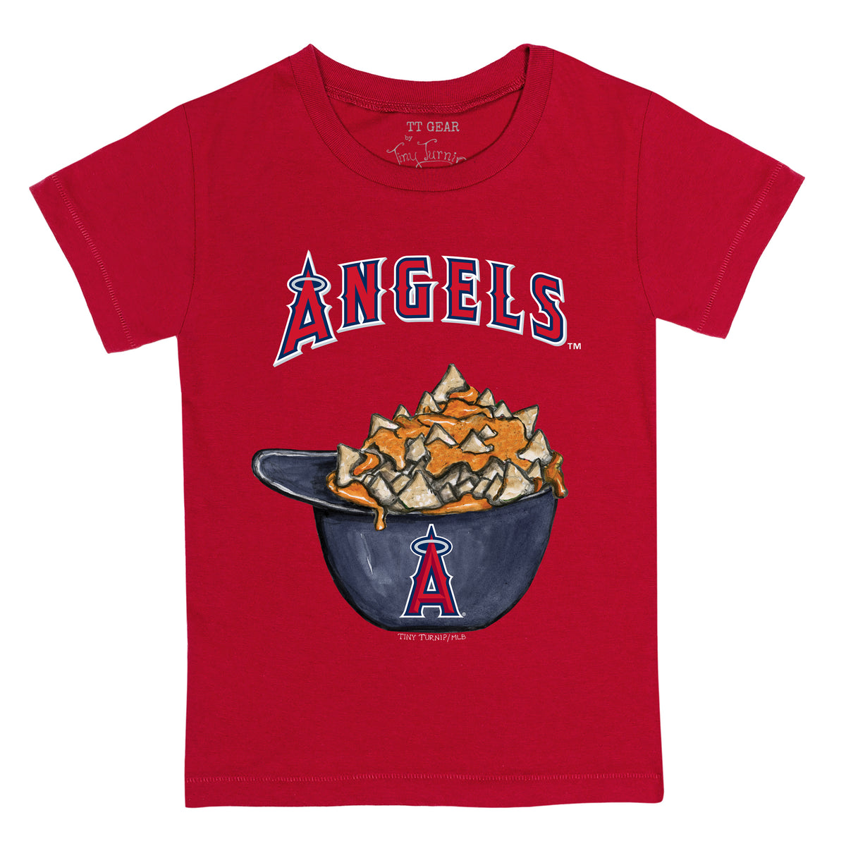 Los Angeles Angels Nacho Helmet Fringe Tee 2T / Red