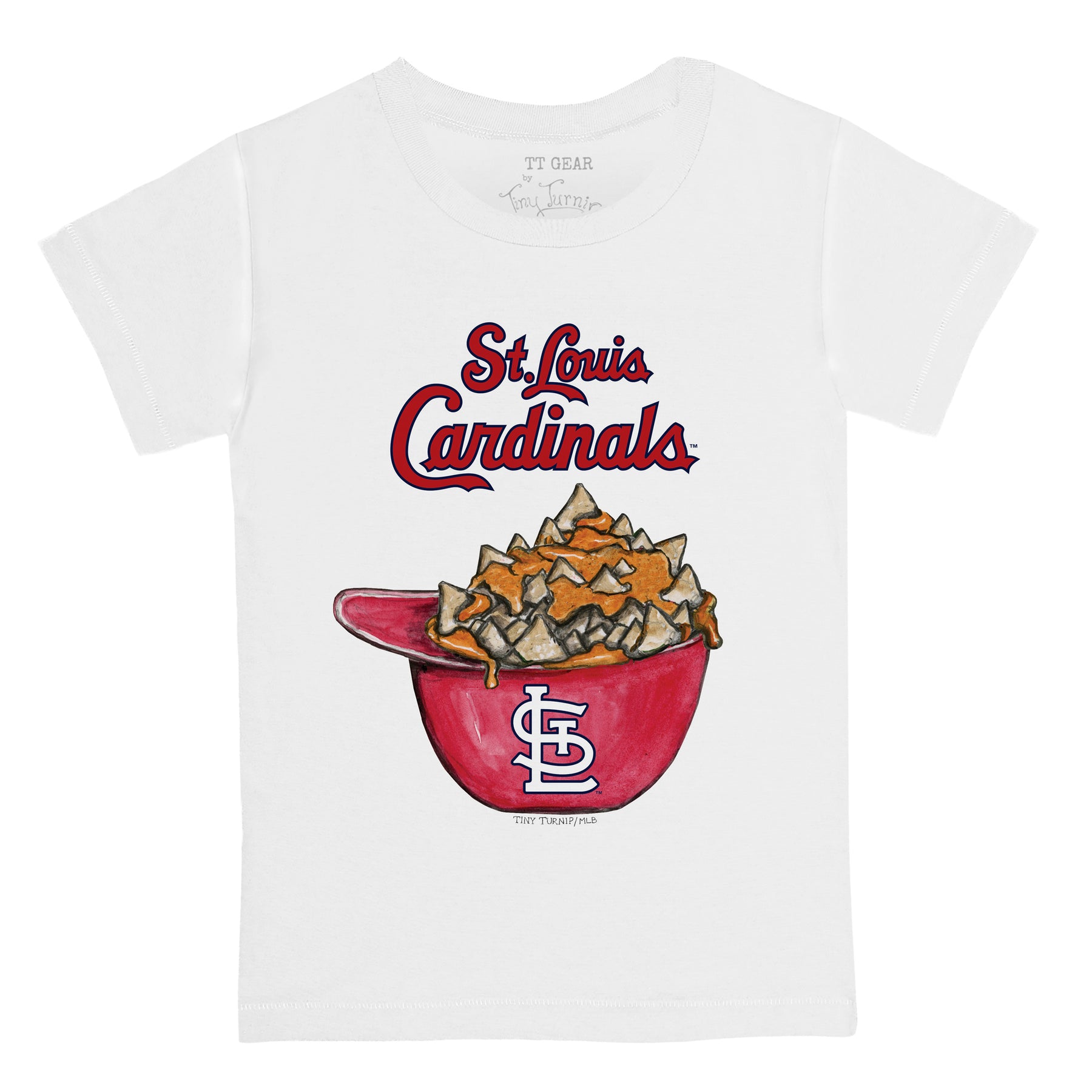 Toddler Tiny Turnip White St. Louis Cardinals Team Slugger T-Shirt Size: 4T