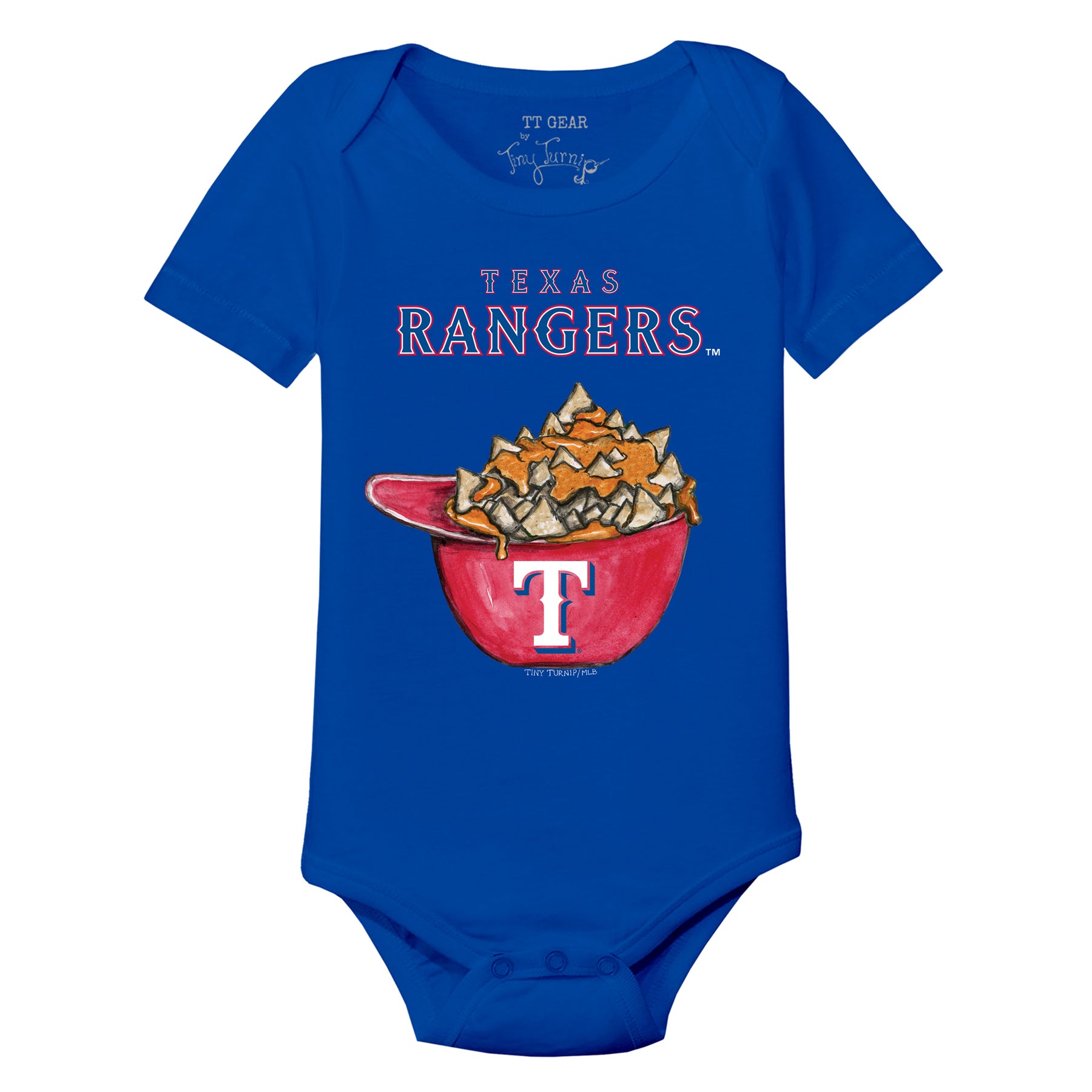 Texas Rangers Nacho Helmet Short Sleeve Snapper