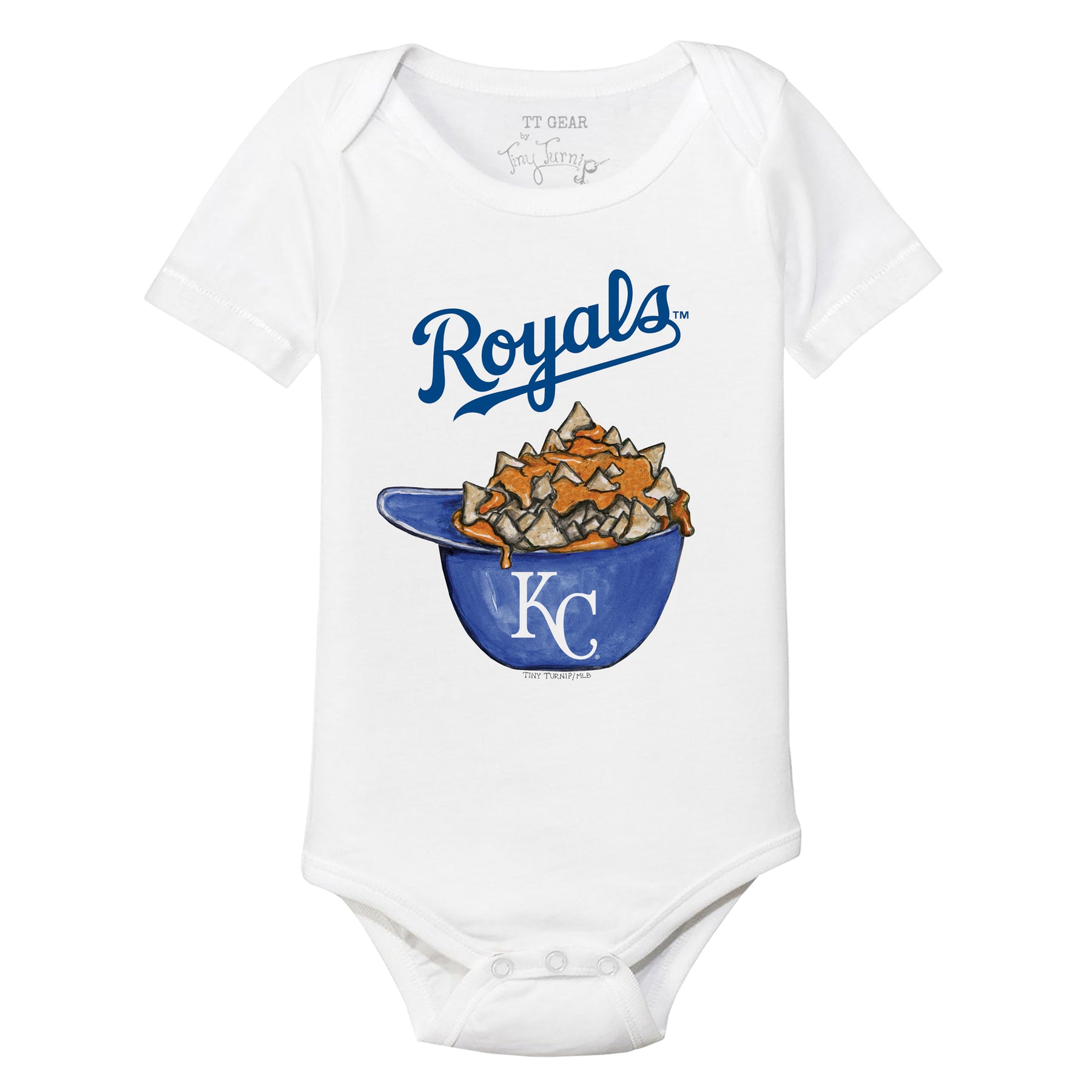 Infant Tiny Turnip White Kansas City Royals Sugar Skull T-Shirt