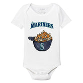 Seattle Mariners Nacho Helmet Short Sleeve Snapper - Tiny Turnip