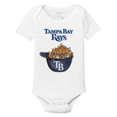 Tampa Bay Rays Nacho Helmet Short Sleeve Snapper - Tiny Turnip