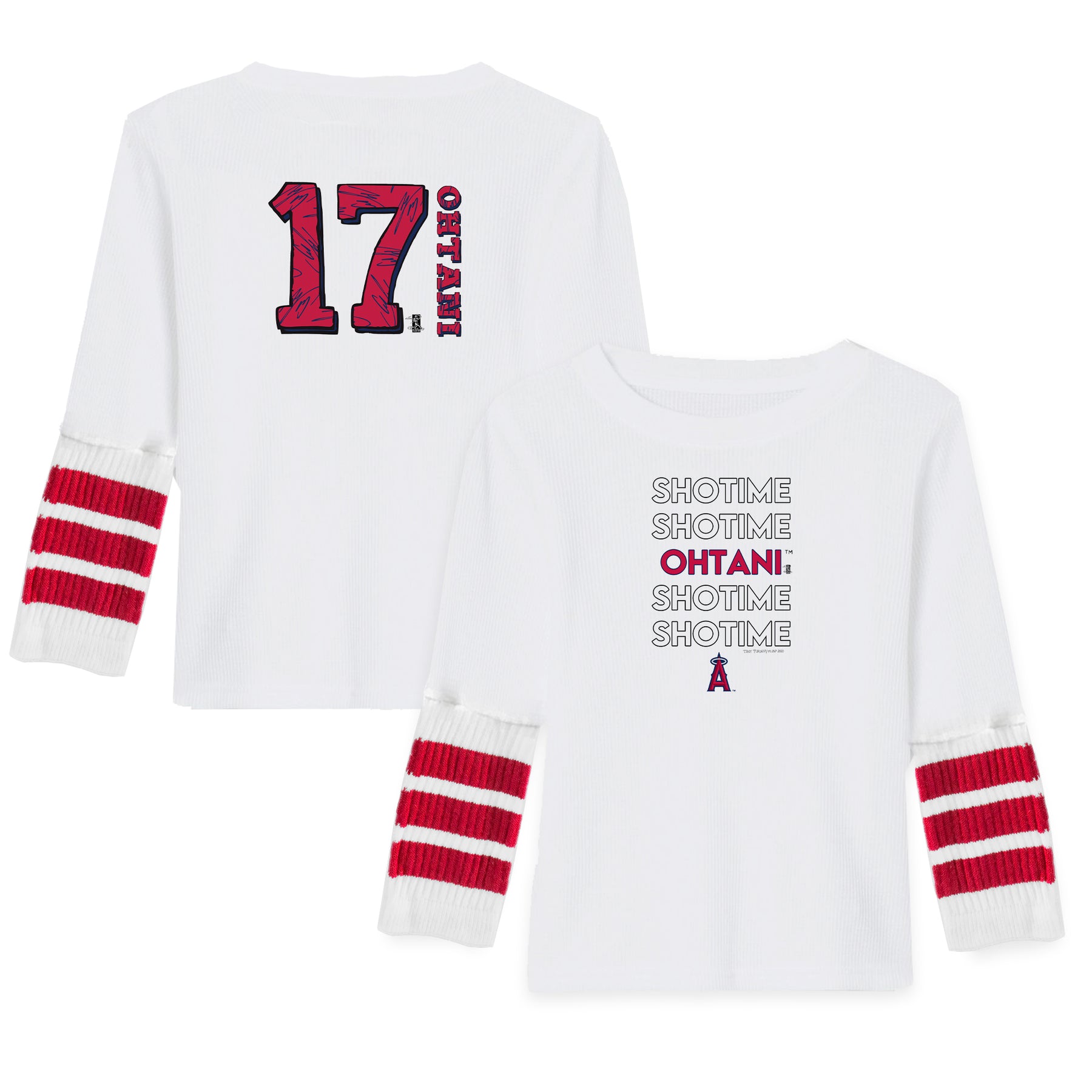 Los Angeles Angels Shohei Ohtani "Shotime" Stacked Kid's Tubular Cuffed Thermal