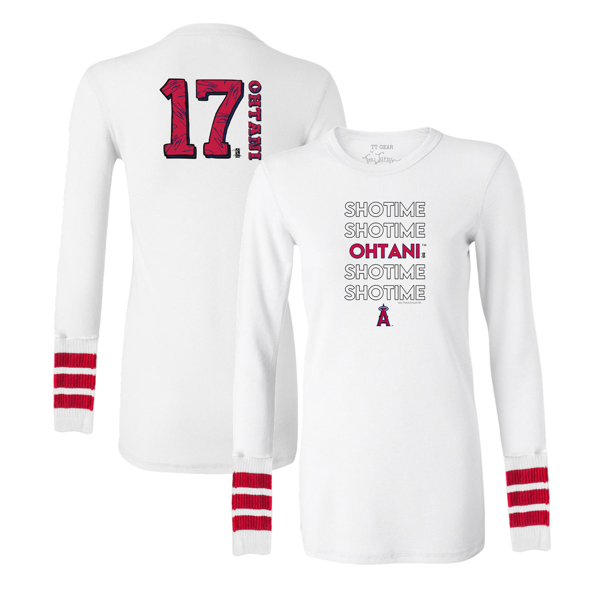Los Angeles Angels Shohei Ohtani "Shotime" Stacked Women's Tubular Cuffed Thermal