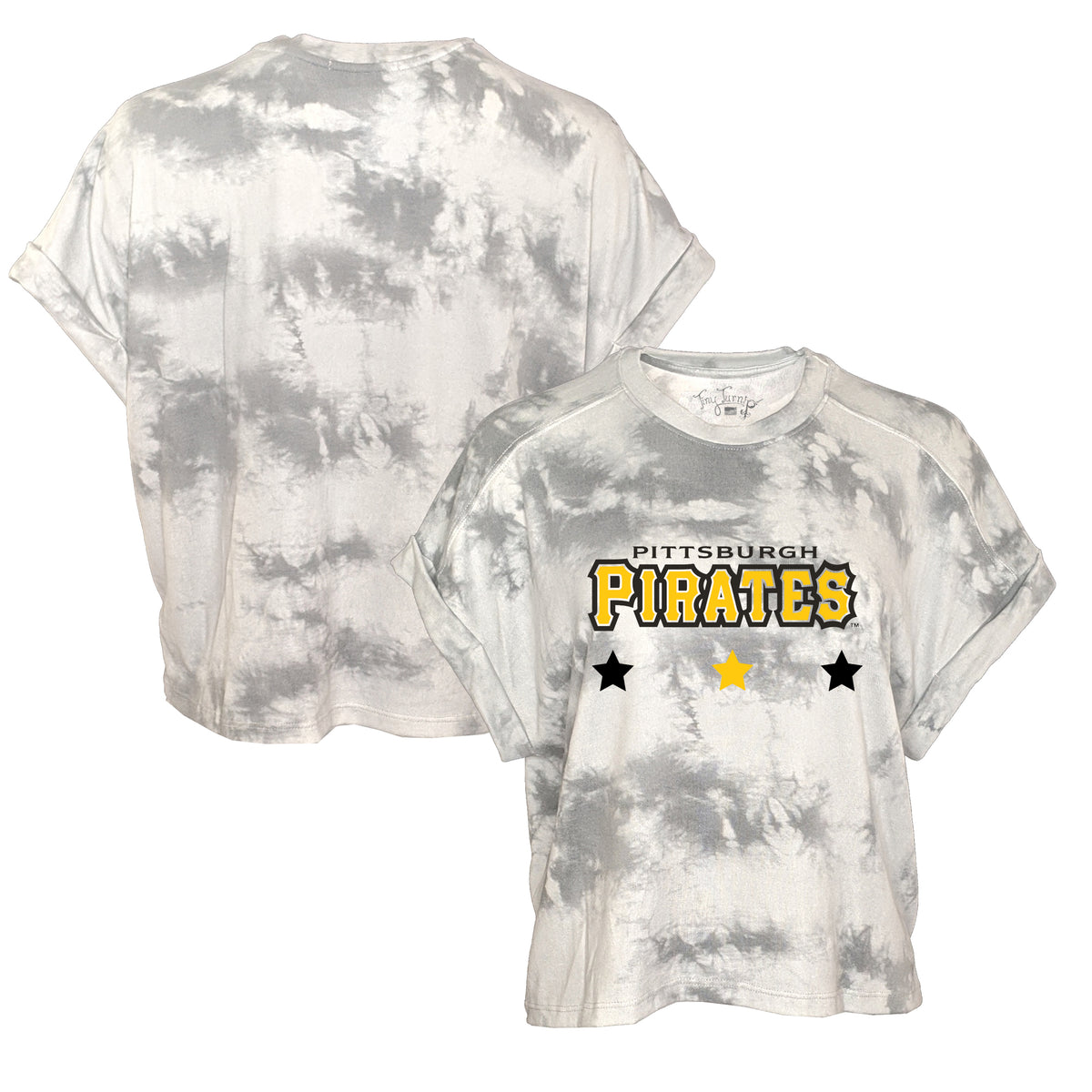 Pittsburgh Pirates Tiny Turnip Infant James Raglan 3/4-Sleeve T-Shirt -  White/Black