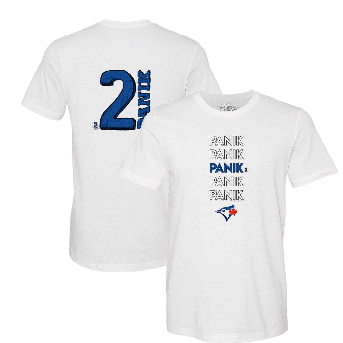 Toronto Blue Jays Tiny Turnip Youth Peace Love Baseball T-Shirt - White