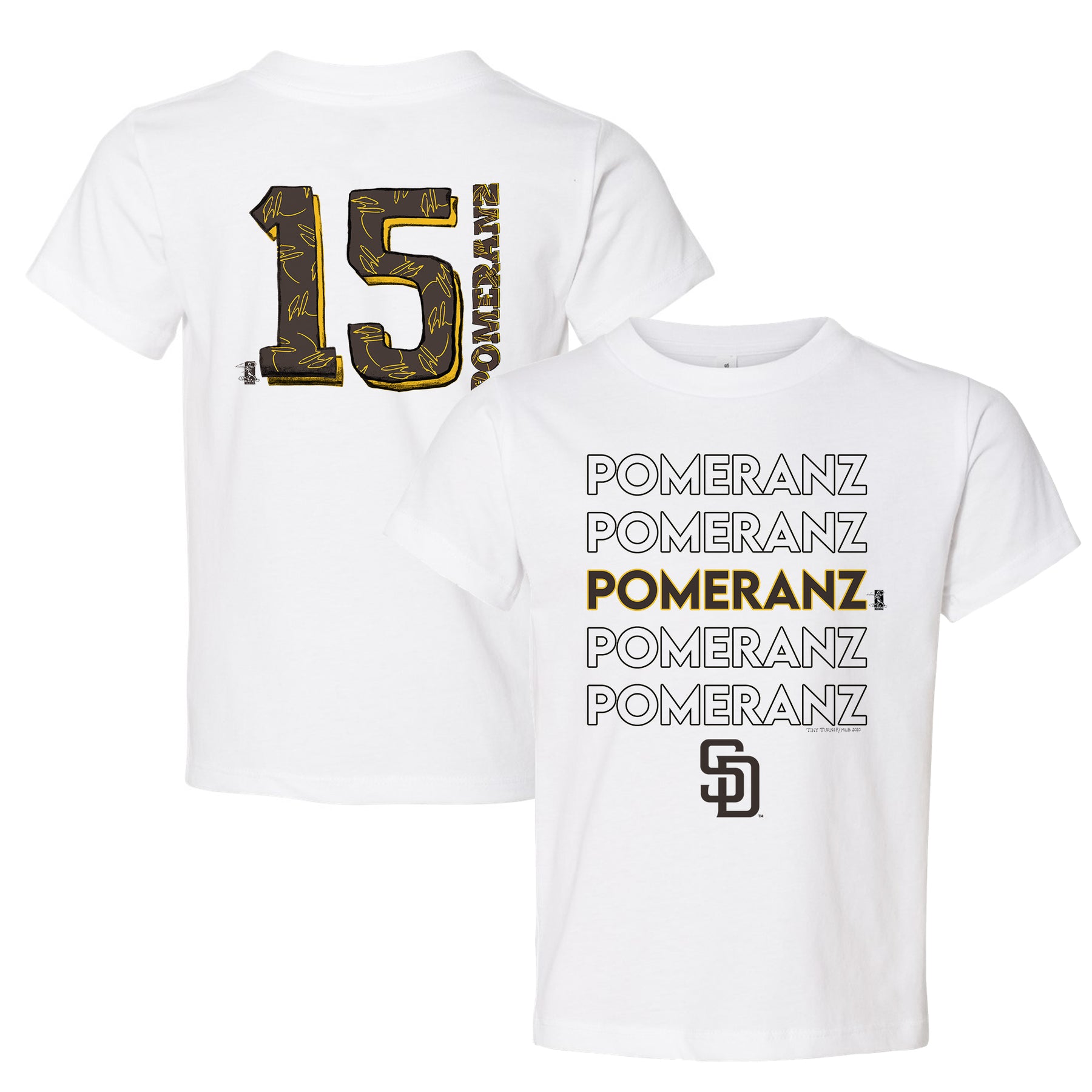 San Diego Padres Drew Pomeranz Stacked Tee Shirt