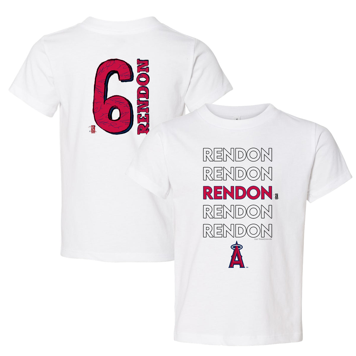 Los Angeles Angels Anthony Rendon Stacked Tee Shirt