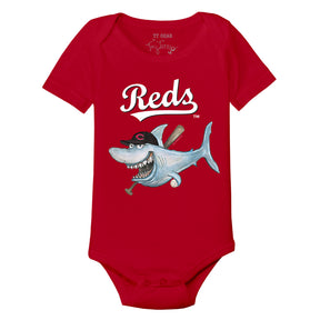 Cincinnati Reds Shark Short Sleeve Snapper