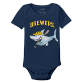 Milwaukee Brewers Shark Short Sleeve Snapper