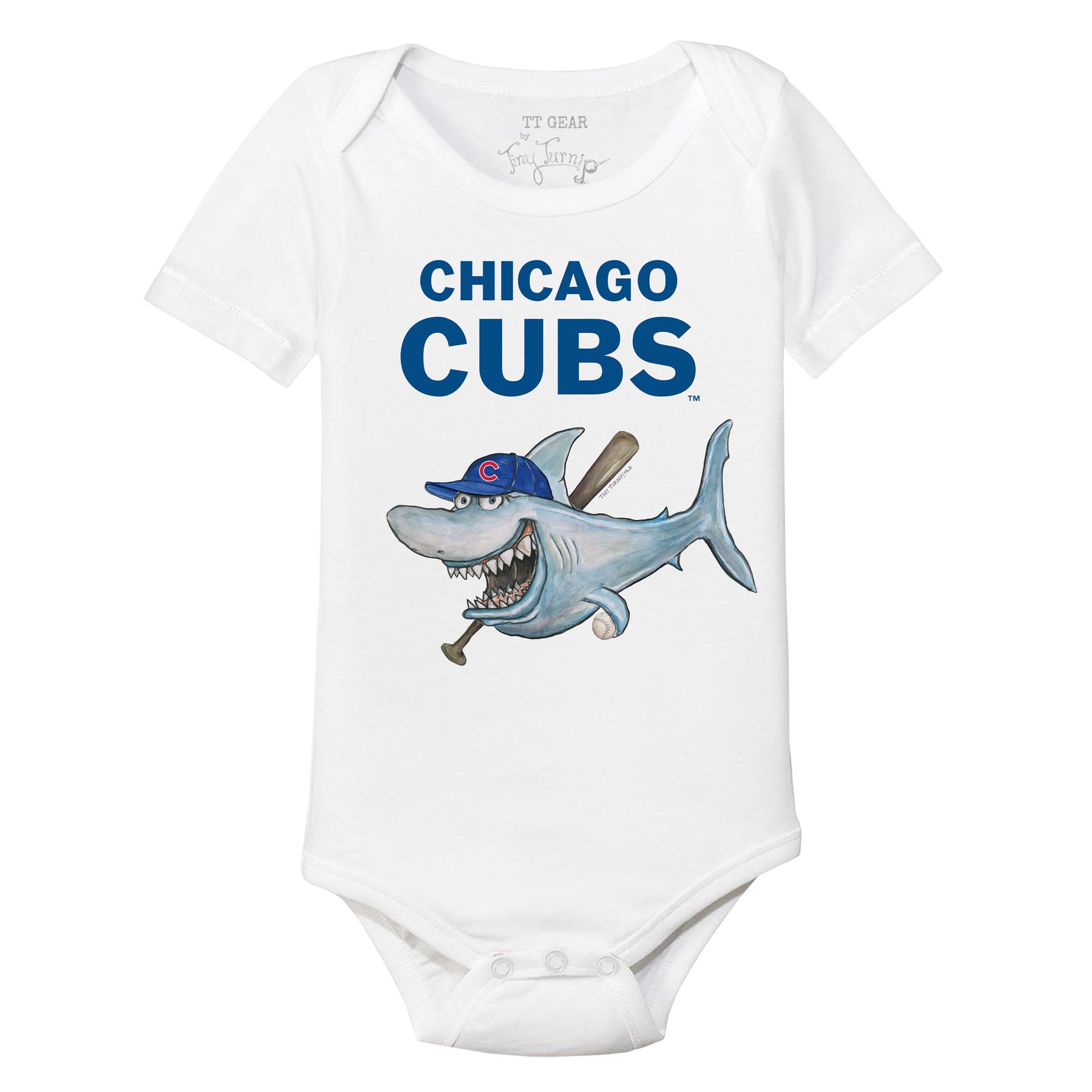 Chicago Cubs Shark Short Sleeve Snapper