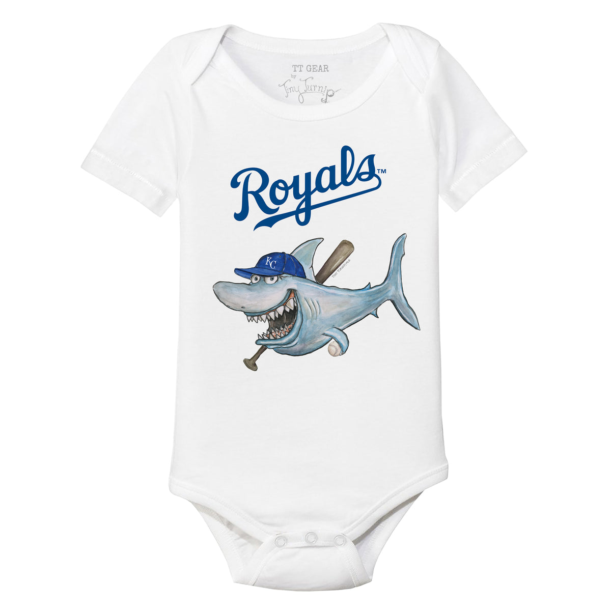 Kansas City Royals Shark Short Sleeve Snapper