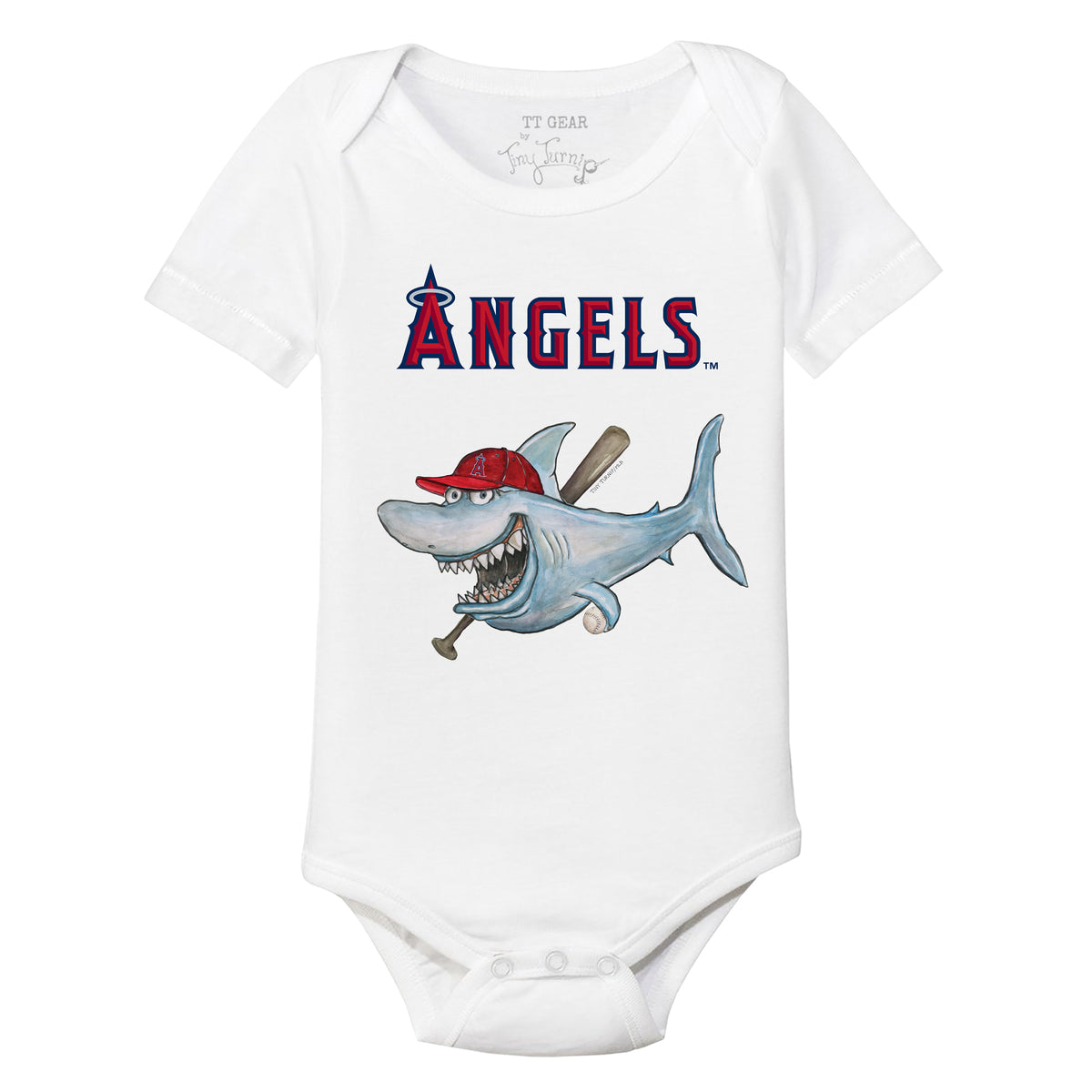 Los Angeles Angels Shark Short Sleeve Snapper